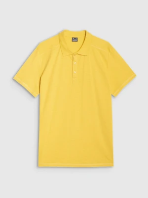 Męska koszulka polo 4F 4FRSS25TPTSM635 - żółta