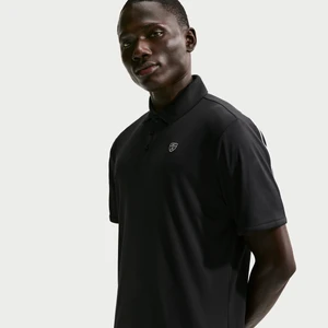 Męska koszulka polo do golfa z logo na klatce piersiowej Dri-FIT Nike Par - Czerń