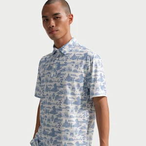 Męska koszulka polo do golfa Dri-FIT Nike Tailored Performance - Niebieski