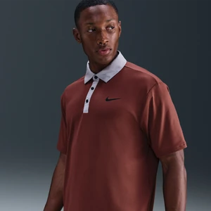 Męska koszulka polo do golfa Dri-FIT Nike Tour - Brązowy