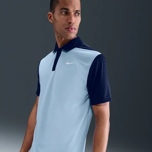 Męska koszulka polo do golfa Dri-FIT Nike Victory+ - Niebieski