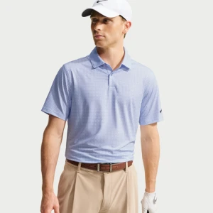 Męska koszulka polo do golfa Dri-FIT z nadrukiem Nike Velocity - Fiolet