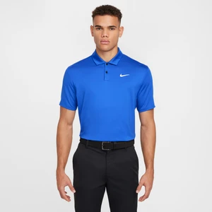 Męska koszulka polo do golfa w jednolitym kolorze Nike Dri-FIT Tour - Niebieski