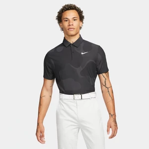 Męska koszulka polo do golfa w kolorze moro Nike Dri-FIT ADV Tour - Czerń