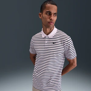 Męska koszulka polo do golfa w paski Nike Dri-FIT Victory - Fiolet