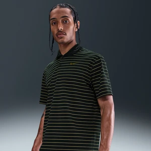 Męska koszulka polo do golfa w paski Nike Dri-FIT Victory - Zieleń