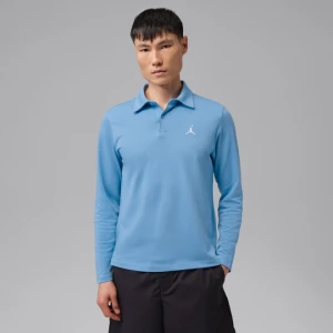 Męska koszulka polo do golfa z długim rękawem Dri-FIT Jordan Sport - Niebieski