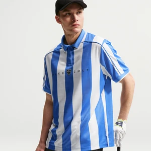Męska koszulka polo do golfa z krótkim rękawem Dri-FIT Nike Fairway Fresh - Niebieski