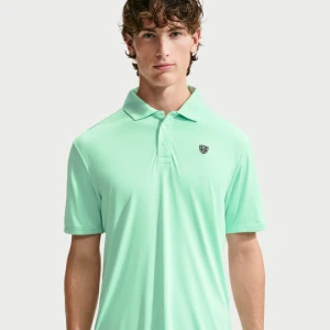 Męska koszulka polo do golfa z logo na klatce piersiowej Dri-FIT Nike Par - Zieleń