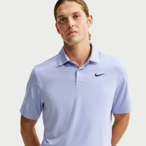Męska koszulka polo do golfa z logo na klatce piersiowej Dri-FIT Nike Velocity - Fiolet