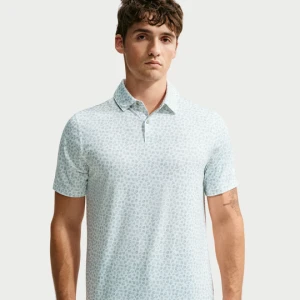 Męska koszulka polo do golfa z mikronadrukiem Dri-FIT Nike Velocity - Zieleń