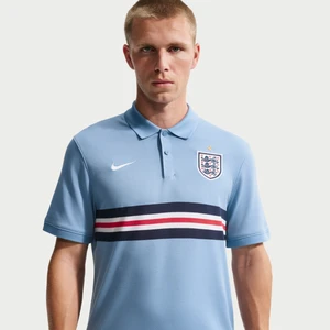 Męska koszulka polo do piłki nożnej Nike Dri-FIT Anglia The Nike Polo - Niebieski