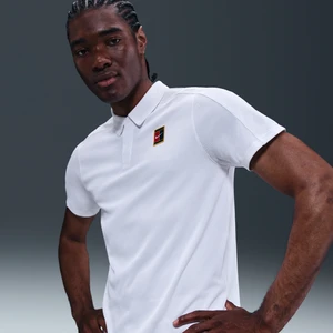 Męska koszulka polo do tenisa Dri-FIT ADV NikeCourt Slam - Biel