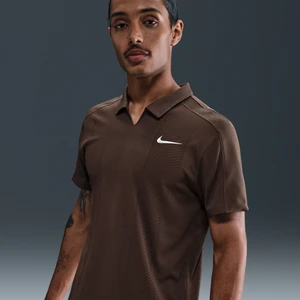 Męska koszulka polo do tenisa Dri-FIT ADV NikeCourt Slam - Brązowy