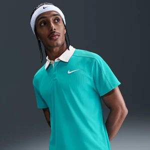 Męska koszulka polo do tenisa Dri-FIT ADV NikeCourt Slam - Zieleń