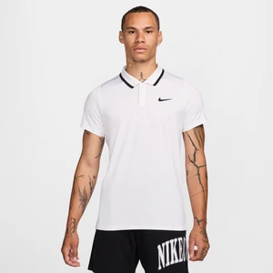 Męska koszulka polo do tenisa Dri-FIT NikeCourt Advantage - Biel