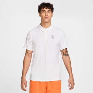 Męska koszulka polo do tenisa Dri-FIT NikeCourt Advantage - Biel