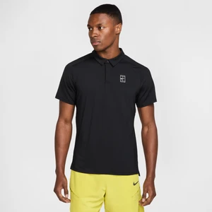 Męska koszulka polo do tenisa Dri-FIT NikeCourt Advantage - Czerń