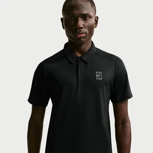 Męska koszulka polo do tenisa Dri-FIT NikeCourt Advantage - Czerń