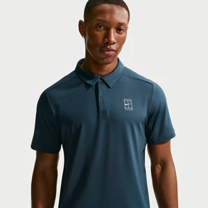 Męska koszulka polo do tenisa Dri-FIT NikeCourt Advantage - Niebieski
