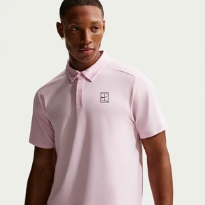Męska koszulka polo do tenisa Dri-FIT NikeCourt Advantage - Różowy
