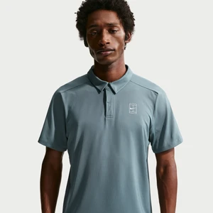 Męska koszulka polo do tenisa Dri-FIT NikeCourt Advantage - Szary