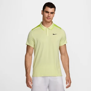 Męska koszulka polo do tenisa Dri-FIT NikeCourt Advantage - Żółty