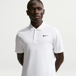 Męska koszulka polo do tenisa NikeCourt Dri-FIT - Biel