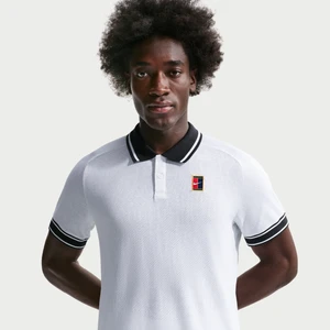 Męska koszulka polo do tenisa NikeCourt Heritage - Biel