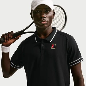 Męska koszulka polo do tenisa NikeCourt Heritage - Czerń