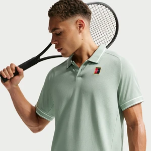 Męska koszulka polo do tenisa NikeCourt Heritage - Zieleń