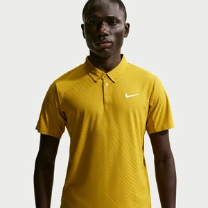 Męska koszulka polo Dri-FIT ADV NikeCourt Slam - Żółty