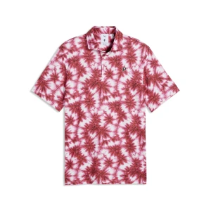 Męska koszulka polo golfowa PUMA x PALM TREE CREW Palm, Akcesoria, Biały
