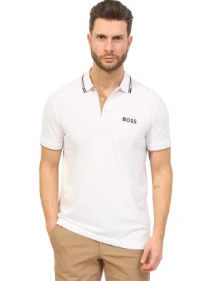 Męska koszulka polo Paddy Pro - biała Hugo Boss