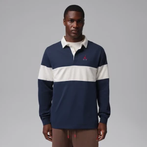 Męska koszulka polo z długim rękawem Jordan Brooklyn - Niebieski