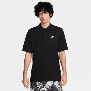 Męska koszulka polo z krótkim rękawem Nike Club - Czerń