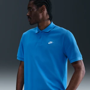 Męska koszulka polo z krótkim rękawem Nike Club - Niebieski