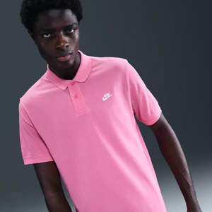 Męska koszulka polo z krótkim rękawem Nike Club - Różowy