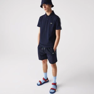 Męska Koszulka Polo Z Logo Marki Z Bawełny Regular Fit Lacoste