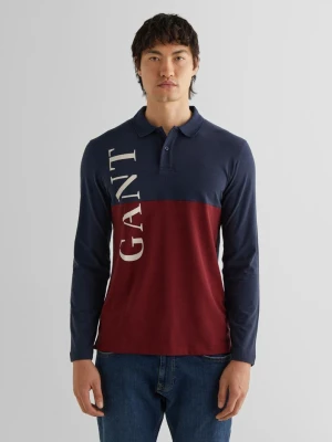 Polo z lyocellu w kontrastowe bloki kolorów GANT