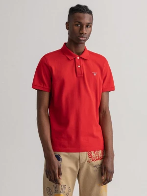 Męska Koszulka Rugby Original z Piki z Krótkim Rękawem GANT