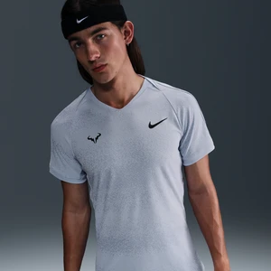 Męska koszulka tenisowa z krótkim rękawem Dri-FIT ADV Rafa - Szary Nike