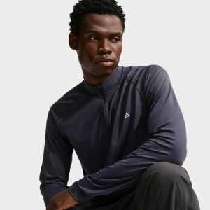 Męska koszulka trekkingowa z długim rękawem i zamkiem 1 / 4 Dri-FIT ACG Wildsee - Szary Nike