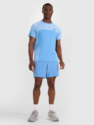 Męska koszulka treningowa 4F 4FWAW25TFTSM1457 - niebieska