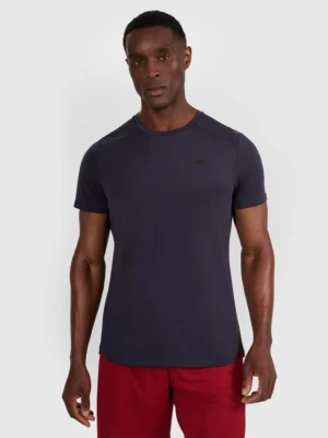 Męska koszulka treningowa 4F 4FWAW25TFTSM1459 - granatowa