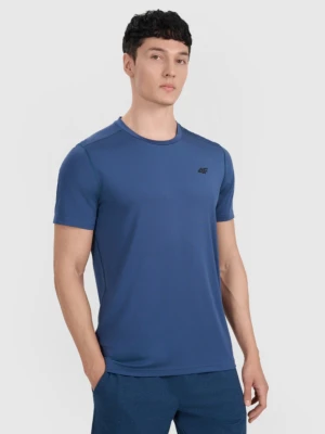Męska koszulka treningowa 4F 4FWAW25TFTSM1521 - niebieska