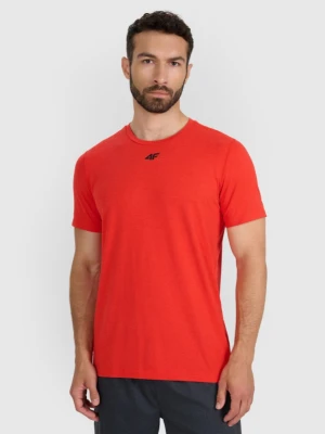 Męska koszulka treningowa 4F 4FWAW25TFTSM1522 - czerwona