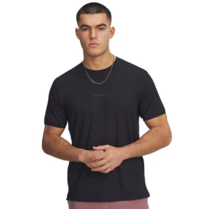 Męska koszulka treningowa Under Amrour Project Rock Iso Chill SS - czarna UNDER ARMOUR