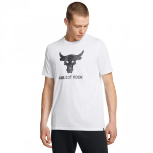 Zdjęcie produktu Męska koszulka treningowa Under Armour Project Rock Brahma Bull - biała