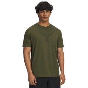 Zdjęcie produktu Męska koszulka treningowa Under Armour Project Rock Brahma Bull - khaki
